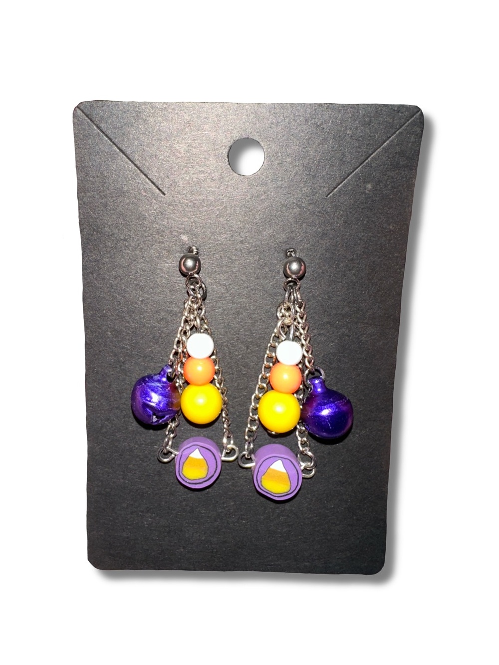 2/$10 Handmade Beaded Halloween Earrings